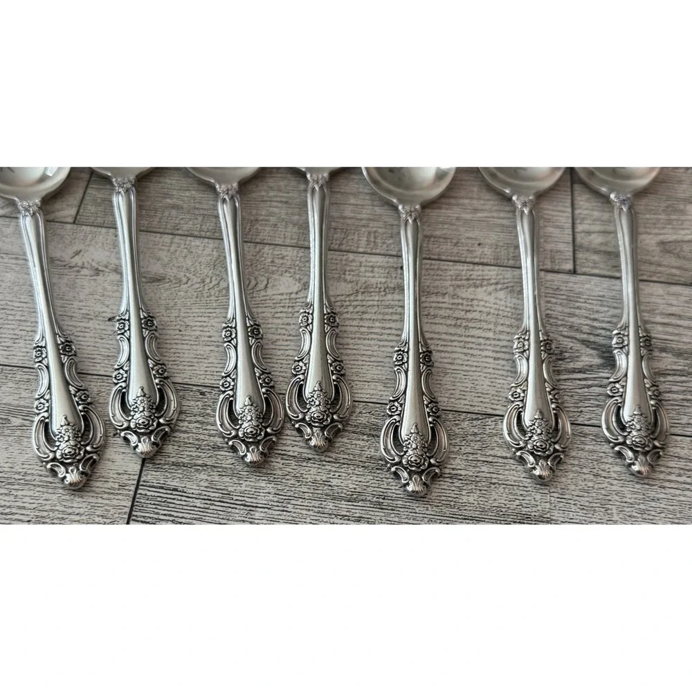 Oneida SILVER ARTISTRY COMMUNITY Teaspoons Set of 7 Silverplated 1965 Vintage